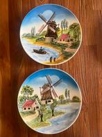 Vintage wandborden sierborden met reliëf, Ophalen of Verzenden