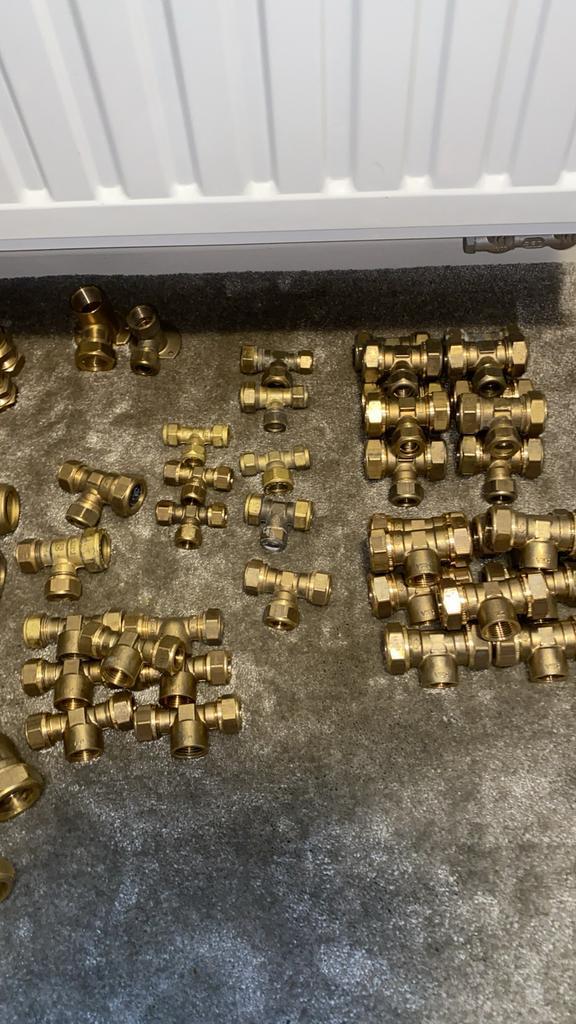 Goeie niet gebruikte partijknelfittingen te koop, Doe-het-zelf en Verbouw, Metalen, Nieuw, Koper of Messing, Ophalen of Verzenden