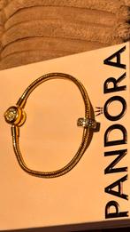 Pandora armband crown met clip goud 14 k plated, Sieraden, Tassen en Uiterlijk, Armbanden, Ophalen of Verzenden, Zo goed als nieuw