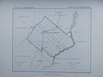 AG17 / Litho van J. Kuyper uit 1866 van Bergschenhoek ZH beschikbaar voor biedingen