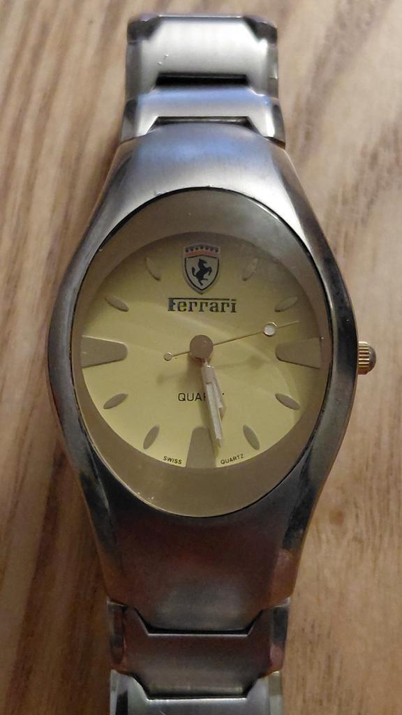 Vintage Ferrari horloge Jean Pierre, Sieraden, Tassen en Uiterlijk, Horloges | Heren, Gebruikt, Overige merken, Ophalen of Verzenden