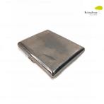 Vintage Zilveren Sigarettenkoker Sigaretten Etui, Verzamelen, Tabaksdoos of Verpakking, Gebruikt, Ophalen of Verzenden, Nvt