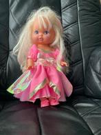 Leuke blonde glitter pop, blauwe ogen (33cm), Ophalen, Zo goed als nieuw, Overige typen