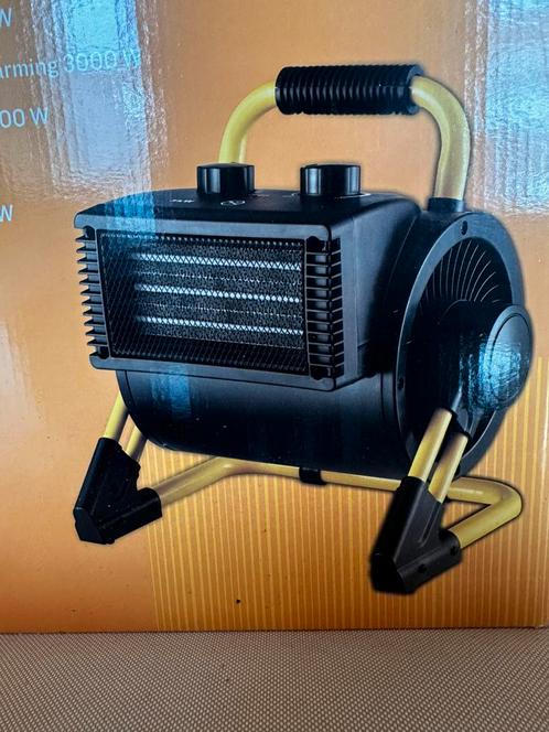 2x Elektrische Werkplaats kachel 3000 Watt zwart, Doe-het-zelf en Verbouw, Verwarming en Radiatoren, Nieuw, Kachel, 800 watt of meer