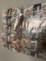 16 bollen haak/breigaren gemêleerd zwart/bruin/grijs - nieuw, Ophalen of Verzenden, Nieuw, Breien of Haken, Wol of Garen