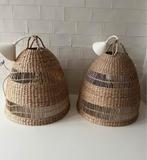 2 IKEA rotan/rieten/bamboe lampen in goede staat, Huis en Inrichting, Lampen | Lampenkappen, Ophalen of Verzenden, Zo goed als nieuw