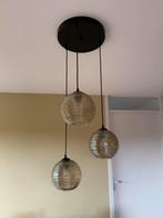 Glazen hanglamp, Huis en Inrichting, Lampen | Hanglampen, Ophalen, Zo goed als nieuw, Glas, Minder dan 50 cm
