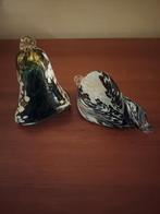 2x glas object 1x ei en 1x vogel/pinquin, Ophalen of Verzenden