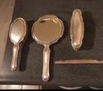 Verzilverde Antieke Kaptafelset 4 Stuks, Antiek en Kunst, Antiek | Spiegels, Ophalen of Verzenden, Rechthoekig, Minder dan 50 cm