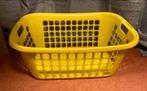 Grote vintage gele wasmand. 65x45 ouderwets stevig., Ophalen, Zo goed als nieuw