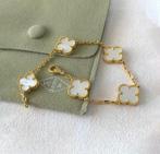 Kerstkado - Van Cleef & Arpels armband wit/goud, Sieraden, Tassen en Uiterlijk, Armbanden, Ophalen of Verzenden, Nieuw, Goud
