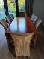 Compleet set eettafel met stoelen "Jan des Bouvrie", Huis en Inrichting, Complete eetkamers, Ophalen of Verzenden, Zo goed als nieuw