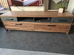 Tv kast kleur eiken/grijs, Ophalen, 150 tot 200 cm, Zo goed als nieuw, Minder dan 100 cm