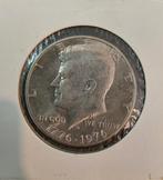 1/2 dollar zilveren munt VS 1776-1976 Independence Hall, Verzenden, Noord-Amerika, Losse munt, Zilver