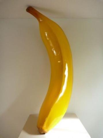 Banaan 94 cm - decoratie fruit reclame banaan polyester beschikbaar voor biedingen