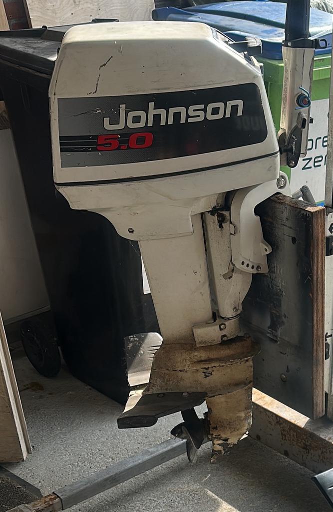 Johnson 5 pk 2 takt , kortstaart., Watersport en Boten, Buiten- en Binnenboordmotoren, Gebruikt, Benzine, Buitenboordmotor, 5 tot 10 pk