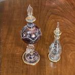 Twee glazen karafjes, Antiek en Kunst, Antiek | Glas en Kristal, Ophalen of Verzenden