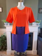 Caroline Biss schitterende oranje paarse jurk 38 M Gratis V., Maat 38/40 (M), Verzenden, Oranje, Zo goed als nieuw