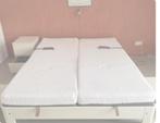 auping auronde 160 bij 200, Ophalen, Overige materialen, Wit, Tweepersoons