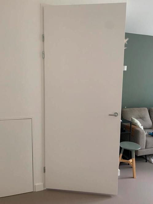 Twee opdekdeuren 231,5 bij 93, Doe-het-zelf en Verbouw, Deuren en Horren, Gebruikt, Binnendeur, 215 cm of meer, 80 tot 100 cm