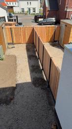 Hout/beton antraciet boton schutting  inclusief montage, Ophalen, 1 tot 2 meter, 6 meter of meer, Nieuw