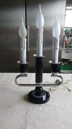 Art Deco Ghrome tafellamp met 3 lampjes uit 1920 deze lamp k, Ophalen, Overige materialen