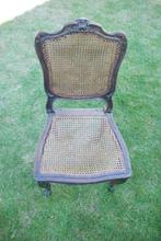 ANTIEKE EETSTOELEN MET RIETEN BEKLEDING, Ophalen
