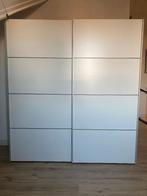 Schuifdeurkast – wit, Huis en Inrichting, Kasten | Kledingkasten, Ophalen, Overige materialen, Gebruikt, 200 cm of meer