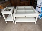 Ikea Liatorp salontafel en bijzettafel, glas, Ophalen, Gebruikt, Glas, Vierkant