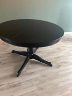 eettafel INGATURP Ikea zwart inclusief stoelen, Ophalen, 100 tot 150 cm, Rond, 50 tot 100 cm