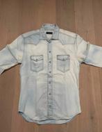 Zara Man Denim Overhemd Lichtblauw, Kleding | Heren, Overhemden, Blauw, Halswijdte 38 (S) of kleiner, Ophalen of Verzenden, Zo goed als nieuw