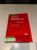 Arresten strafrecht strafprocesrecht 2022, Ophalen of Verzenden, Beta