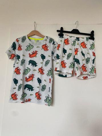 Hema shortama neushoorn maat 134/140 vrijwel nieuw beschikbaar voor biedingen