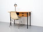 Vintage bureau | Compact model | Zwart metaal  | Teak, Ophalen, Gebruikt, ., .