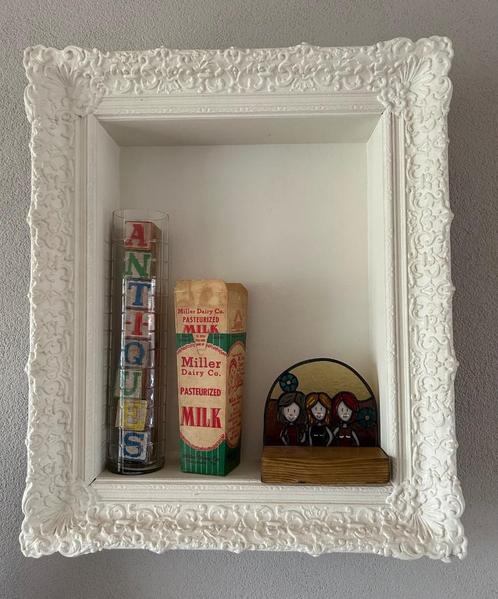 Schilderijlijst voor aan de muur met bak, Huis en Inrichting, Woonaccessoires | Lijsten, Gebruikt, Minder dan 50 cm, Minder dan 50 cm