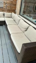 Loungebank in niet zon beste staat., Tuin en Terras, Tuinsets en Loungesets, Ophalen, Gebruikt, 6 zitplaatsen, Hocker