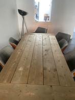 Massief houten eettafel, Huis en Inrichting, Tafels | Eettafels, Ophalen, Gebruikt, 50 tot 100 cm, Vijf personen of meer