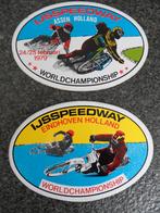 Assen IJsspeedway 1979 stickers 2 x, Verzamelen, Verzenden, Zo goed als nieuw, Motoren