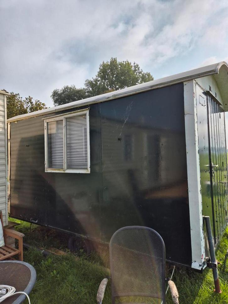 Leuke Pipowagen / Schaftkeet te koop!, Doe-het-zelf en Verbouw, Bouwketen en Schaftketen, Gebruikt, Ophalen