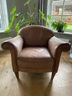 Leren clubfauteuil, Huis en Inrichting, Fauteuils, Ophalen, Gebruikt, 50 tot 75 cm, Leer
