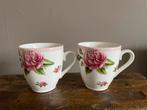 2 Janneke Brinkman kopjes met rozen, Huis en Inrichting, Keuken | Servies, Ophalen of Verzenden, Zo goed als nieuw, Overige stijlen