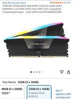 Corsair Vengeance DDR5 6000mhz nieuw 32 GB, 32 GB, DDR4, Nieuw, Ophalen of Verzenden