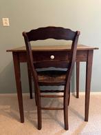 Oud eiken tafeltje en stoel (Culemborger), Antiek en Kunst, Antiek | Meubels | Stoelen en Banken, Ophalen