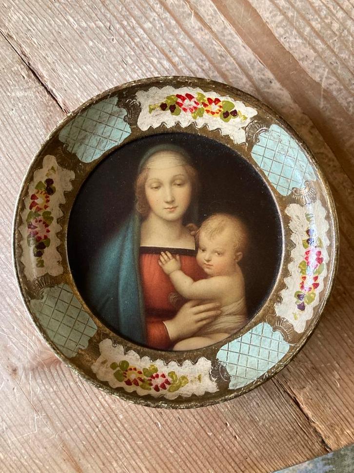 Madonna del Granduca in lijst, Antiek en Kunst, Kunst | Schilderijen | Klassiek, Ophalen of Verzenden