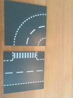 Lego Wegplaten 2 stuks, Ophalen of Verzenden, Gebruikt, Losse stenen, Lego