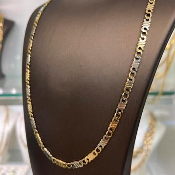 14k gouden ketting massief schakel valkenoog beschikbaar voor biedingen