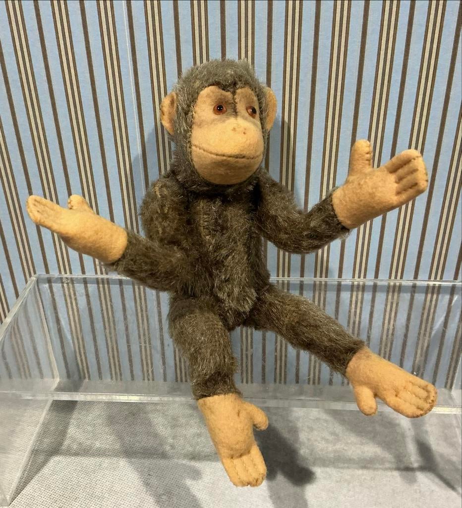 Antiek Steiff Aapje Zonder Knop, Verzenden, Gebruikt, Overige typen