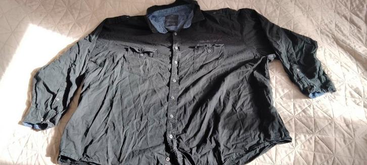 Overhemd grote maat 6xl, Kleding | Heren, Grote Maten, Gedragen, Overhemd, Zwart, Ophalen of Verzenden