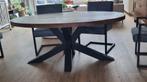 Te koop, Huis en Inrichting, Tafels | Eettafels, Ophalen, 50 tot 100 cm, Zo goed als nieuw, Metaal