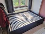 Ikea bed met lades 140x200, Huis en Inrichting, Slaapkamer | Bedden, Gebruikt, 140 cm, Hout, Zwart